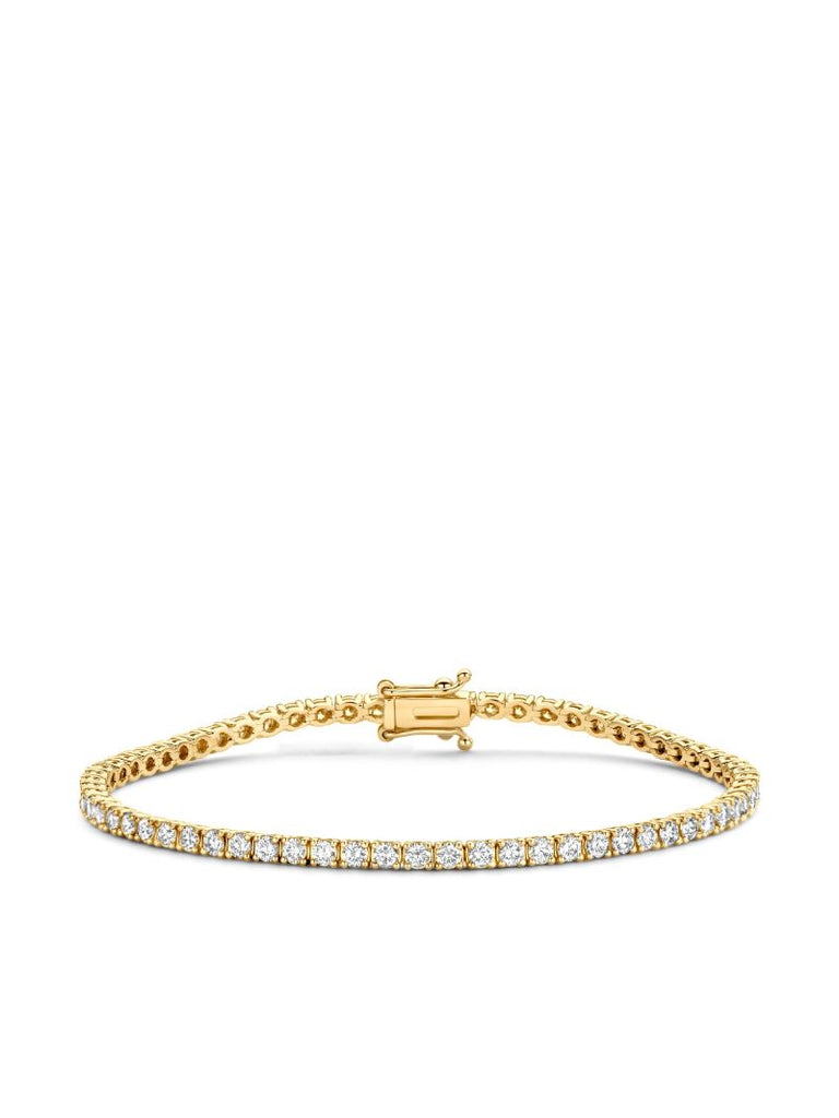 18k Yellow Gold Tennis Diamond Bracelet