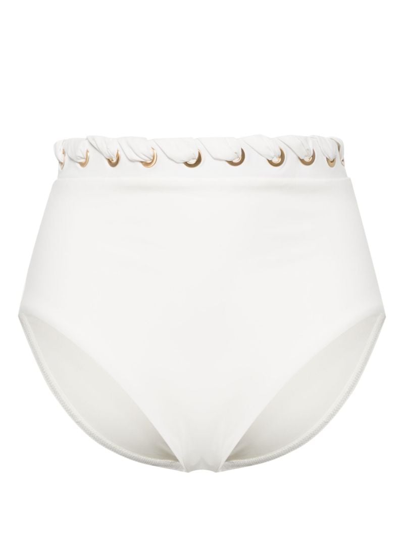 White Halliday Eyelet Bikini Bottoms