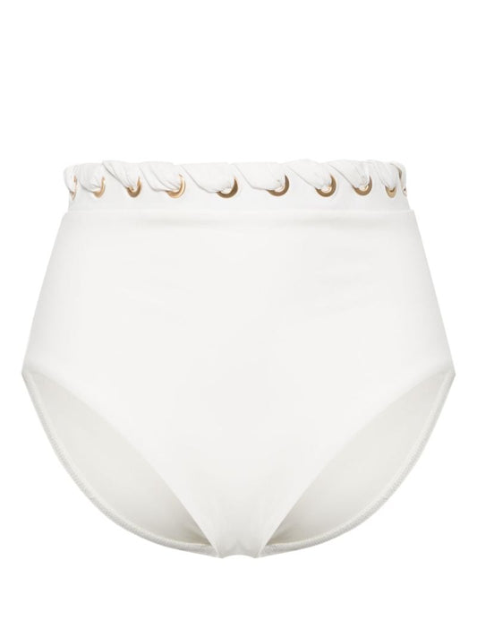 White Halliday Eyelet Bikini Bottoms