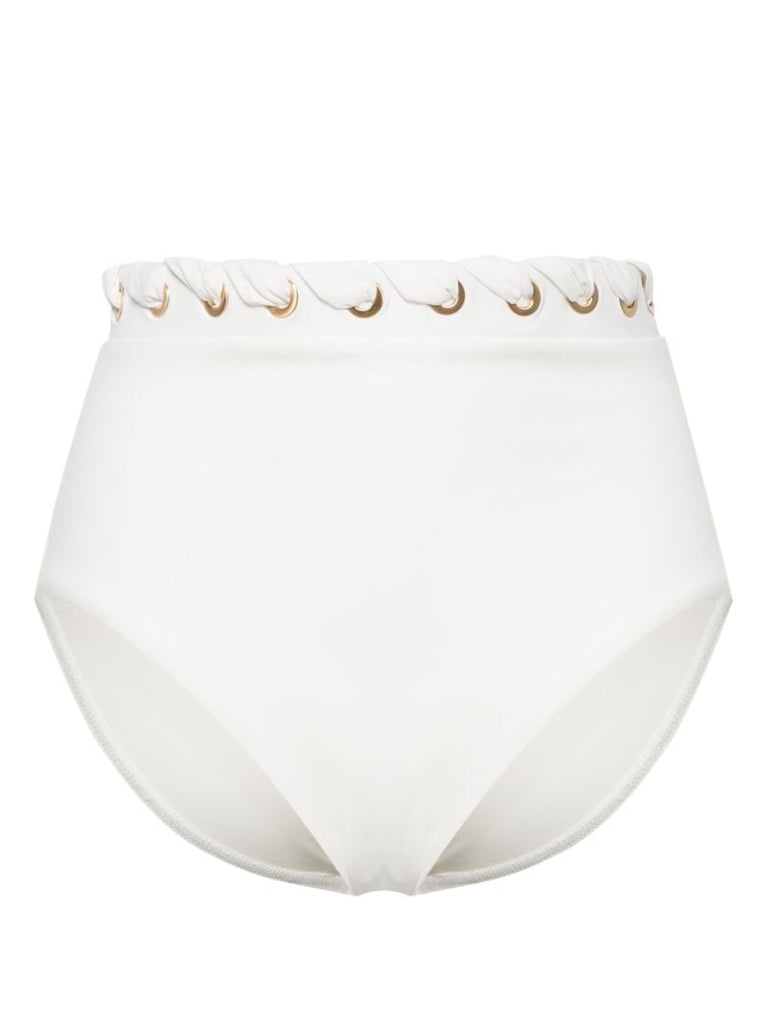 White Halliday Eyelet Bikini Bottoms