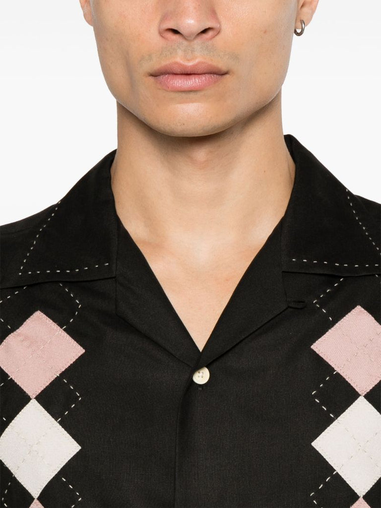 Black Diamond Print Shirt