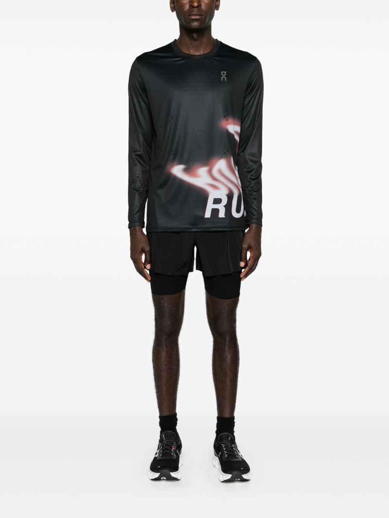 Black Pace Long-sleeve T-shirt