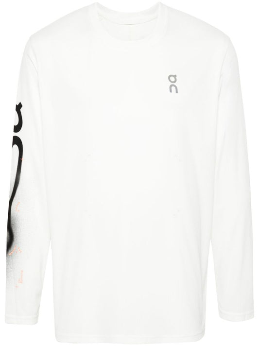 White Pace Long-sleeve Running T-shirt