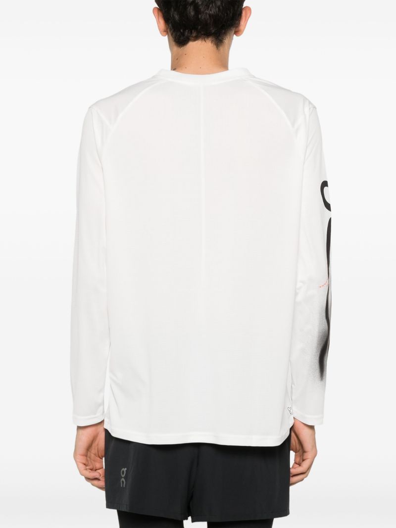White Pace Long-sleeve Running T-shirt