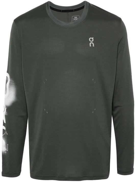Green Pace Long-sleeve Running T-shirt