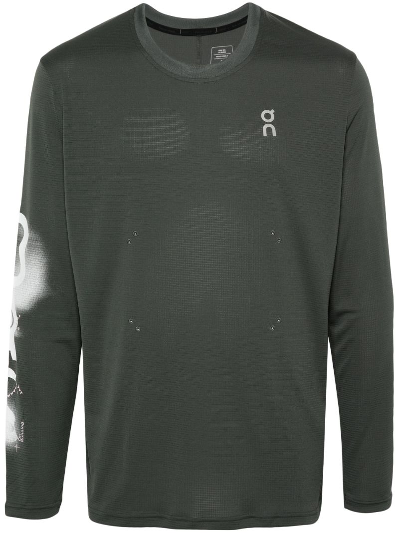 Green Pace Long-sleeve Running T-shirt