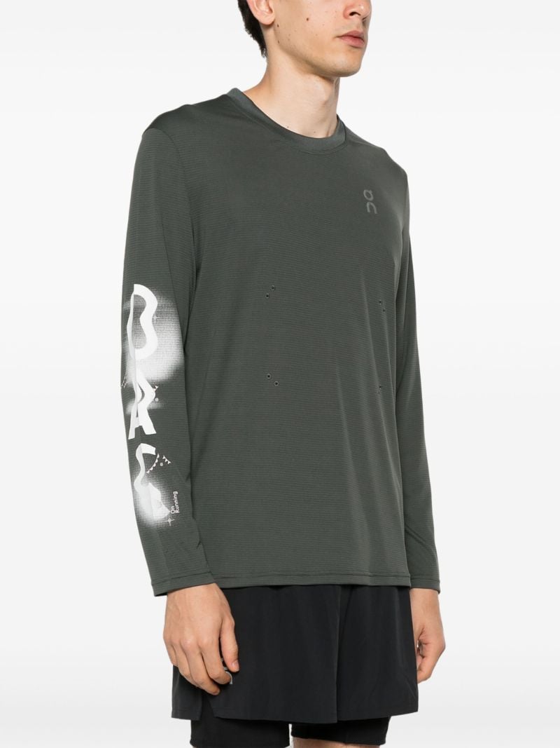 Green Pace Long-sleeve Running T-shirt