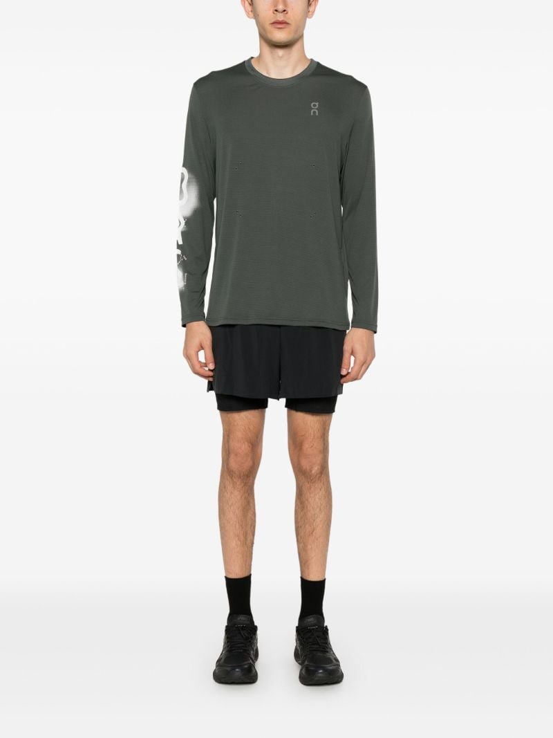 Green Pace Long-sleeve Running T-shirt