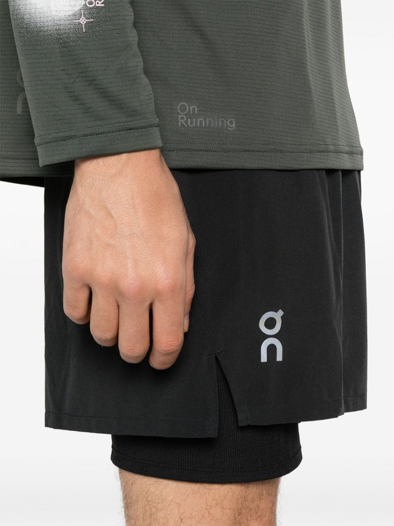 Black Pace Running Shorts