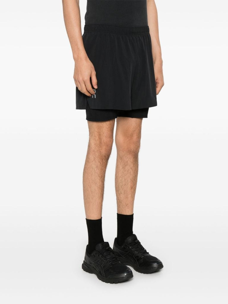 Black Pace Running Shorts
