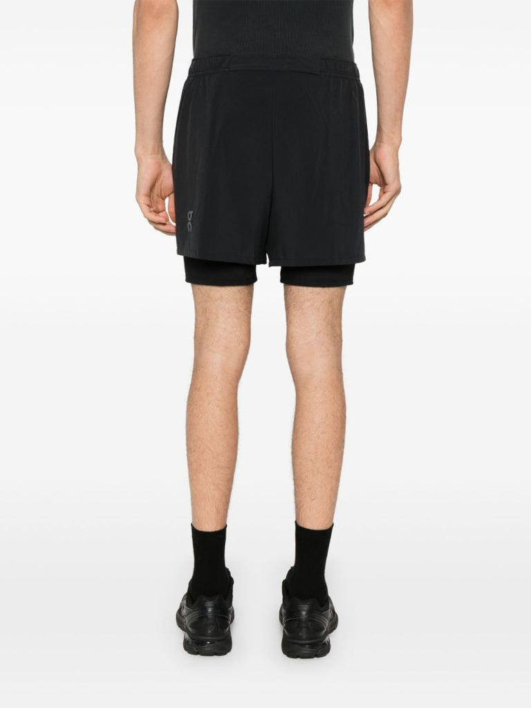 Black Pace Running Shorts