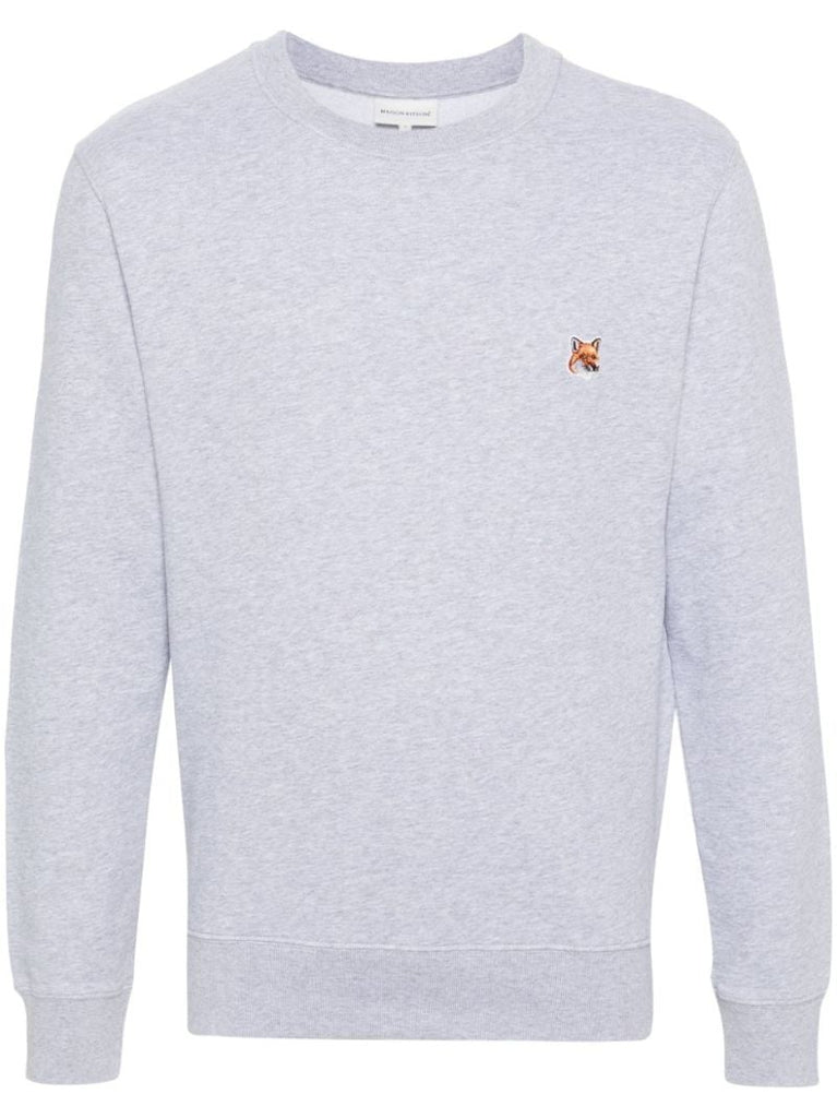 Grey Fox Head Cotton Sweatshirt