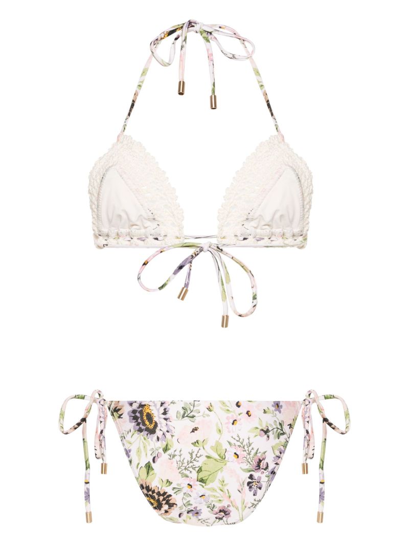 White Halliday Crochet Bikini