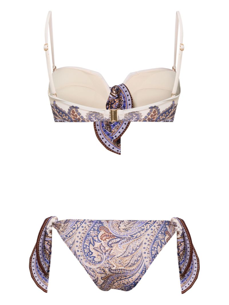 Purple Ottie Paisley-print Bikini