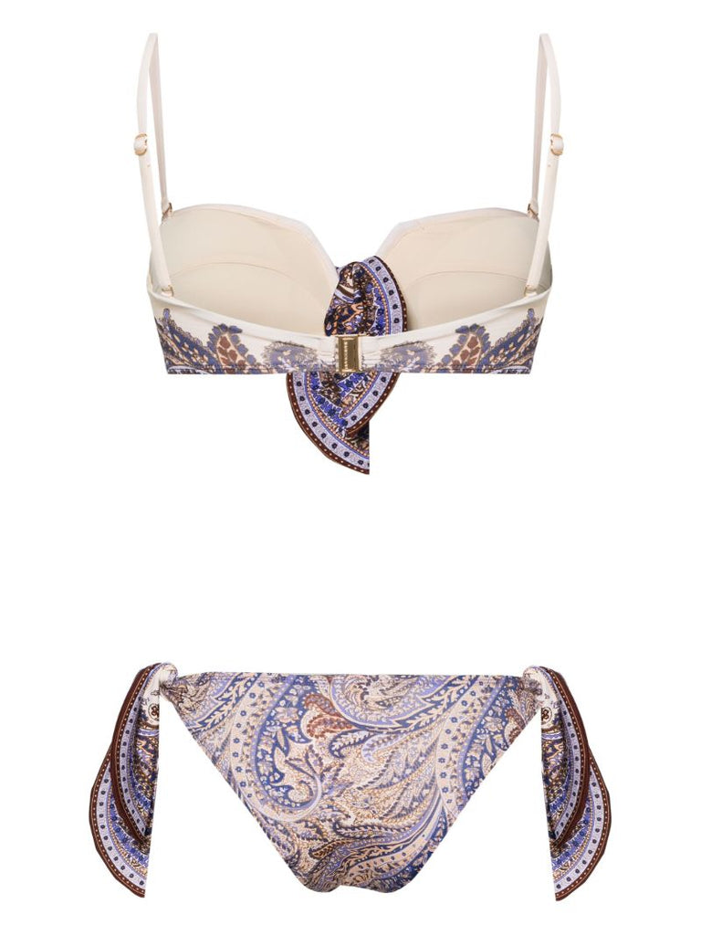 Purple Ottie Paisley-print Bikini