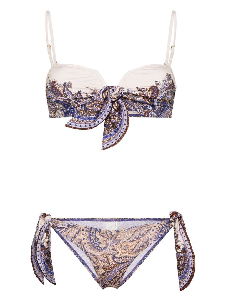 Purple Ottie Paisley-print Bikini