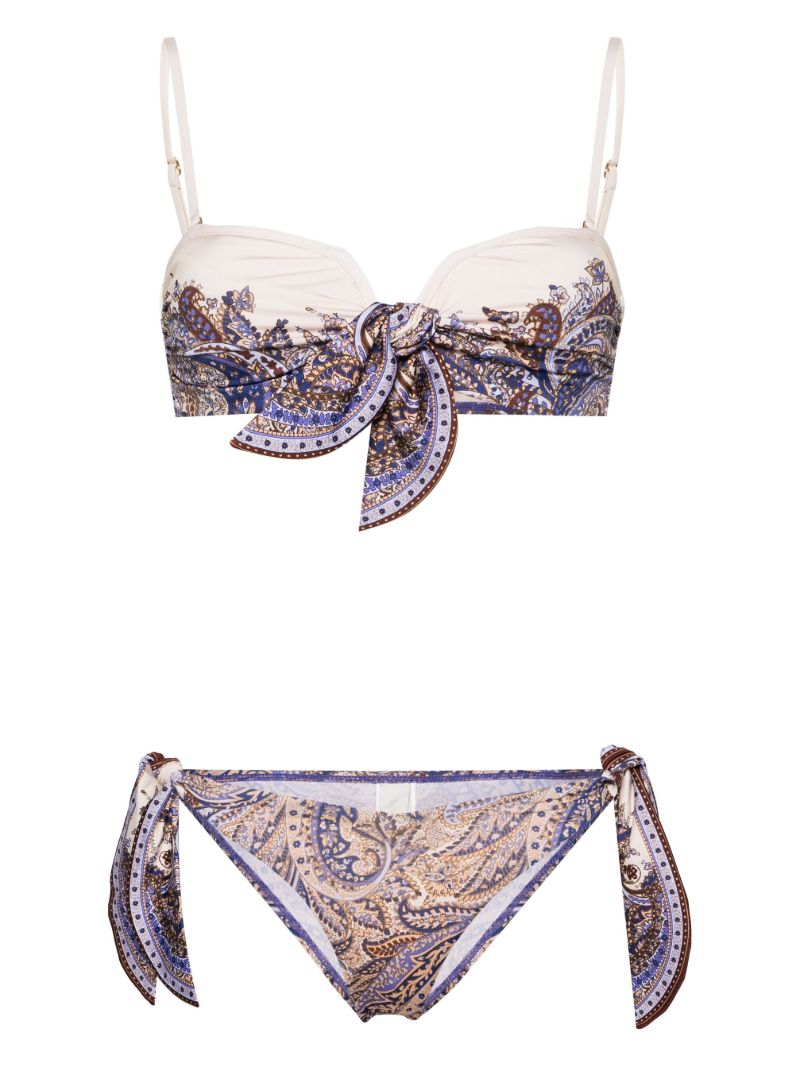Purple Ottie Paisley-print Bikini