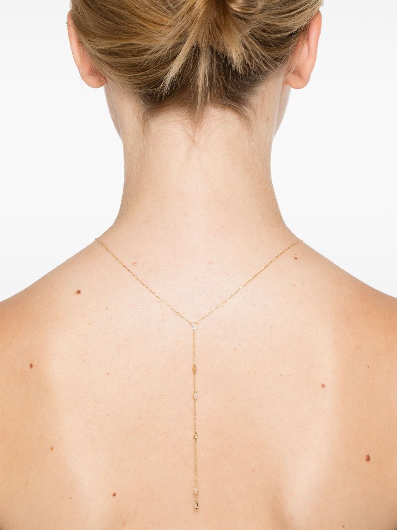 18k Recycled Yellow Gold Cascada Diamond Necklace