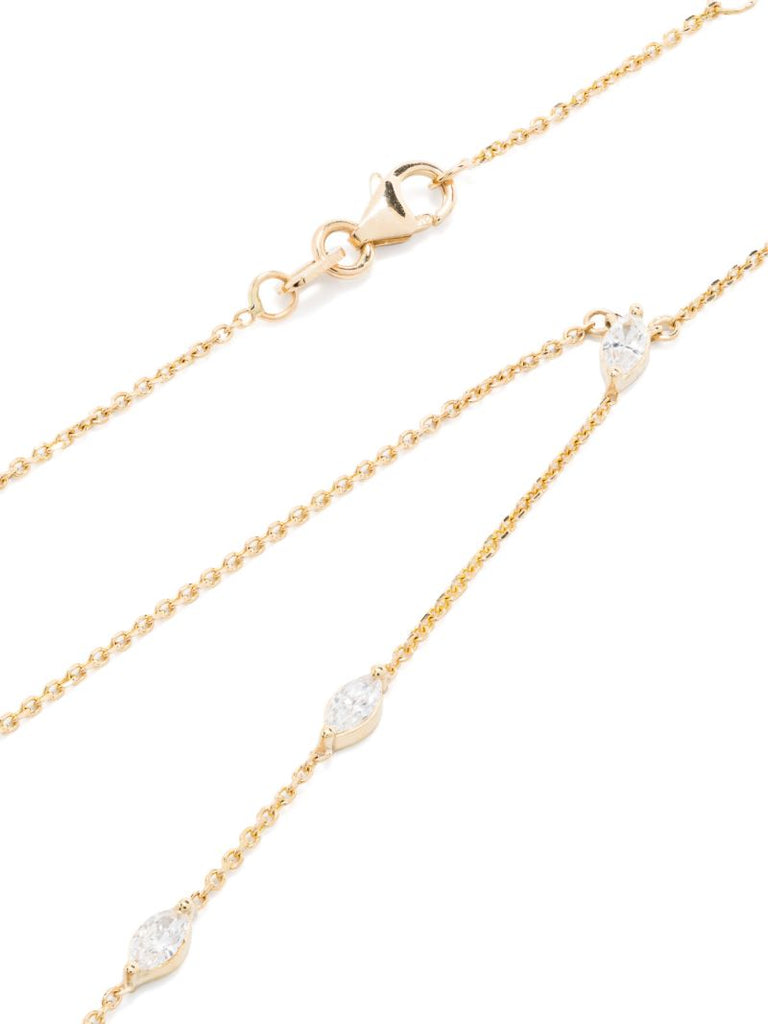 18k Recycled Yellow Gold Cascada Diamond Necklace
