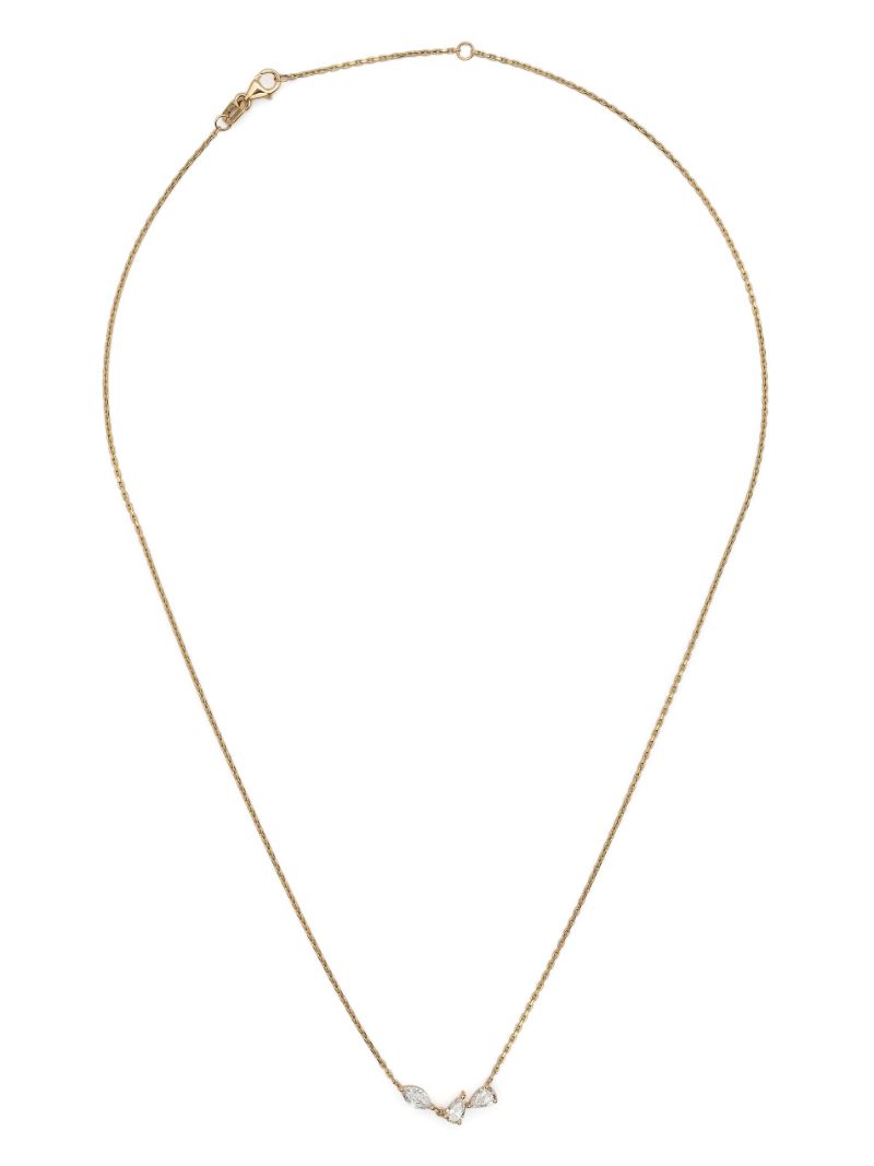 18k Recycled Yellow Gold Dalia Diamond Necklace