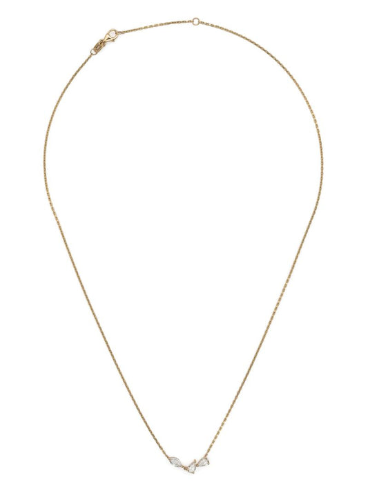 18k Recycled Yellow Gold Dalia Diamond Necklace
