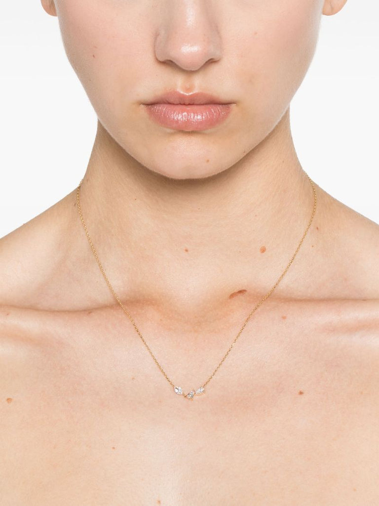 18k Recycled Yellow Gold Dalia Diamond Necklace