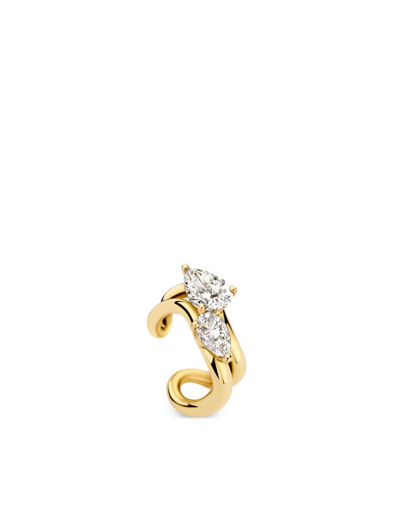 18k Yellow Gold Dolla Diamond Ear Cuff