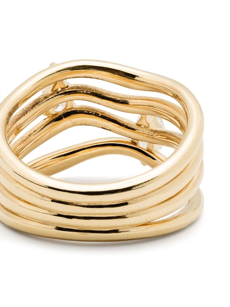 18k Recycled Yellow Gold Nova Diamond Ring
