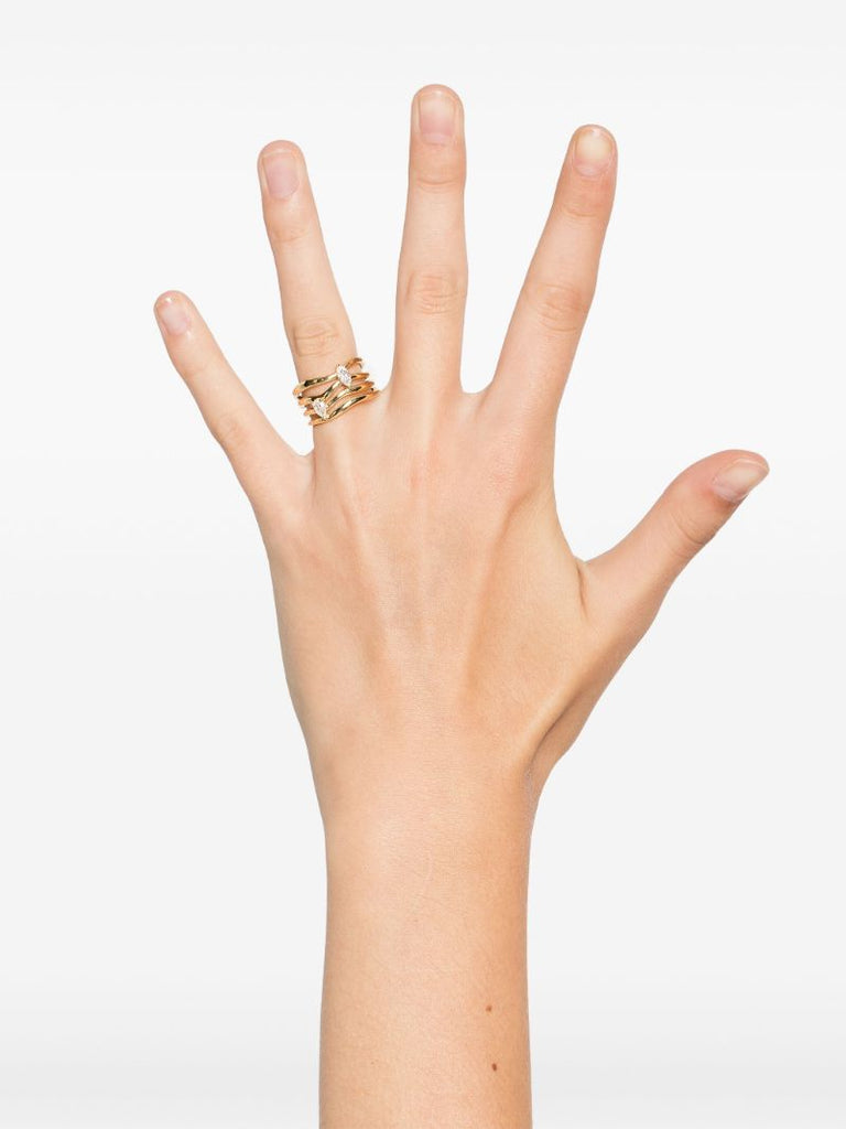 18k Recycled Yellow Gold Nova Diamond Ring