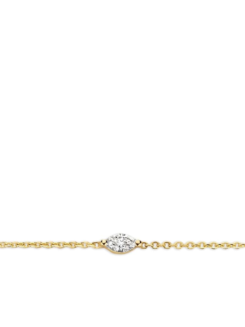 18k Yellow Gold Drop Diamond Bracelet