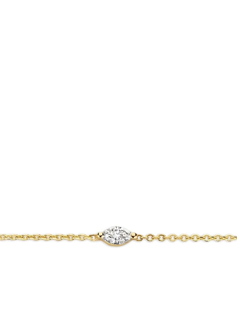 18k Yellow Gold Drop Diamond Bracelet