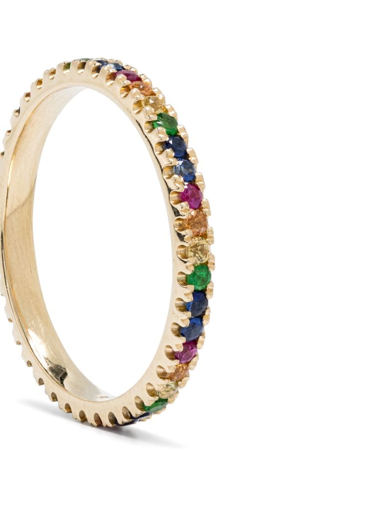 14k Yellow Gold Sapphire Eternity Ring