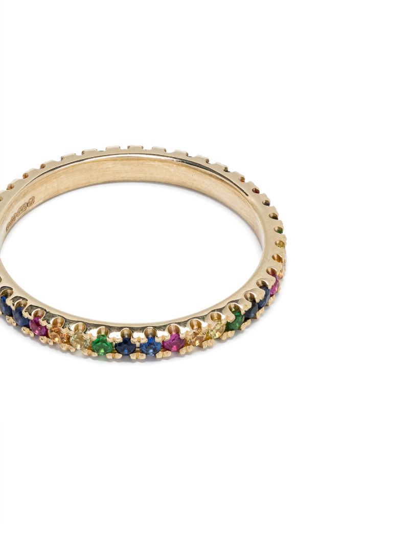 14k Yellow Gold Sapphire Eternity Ring