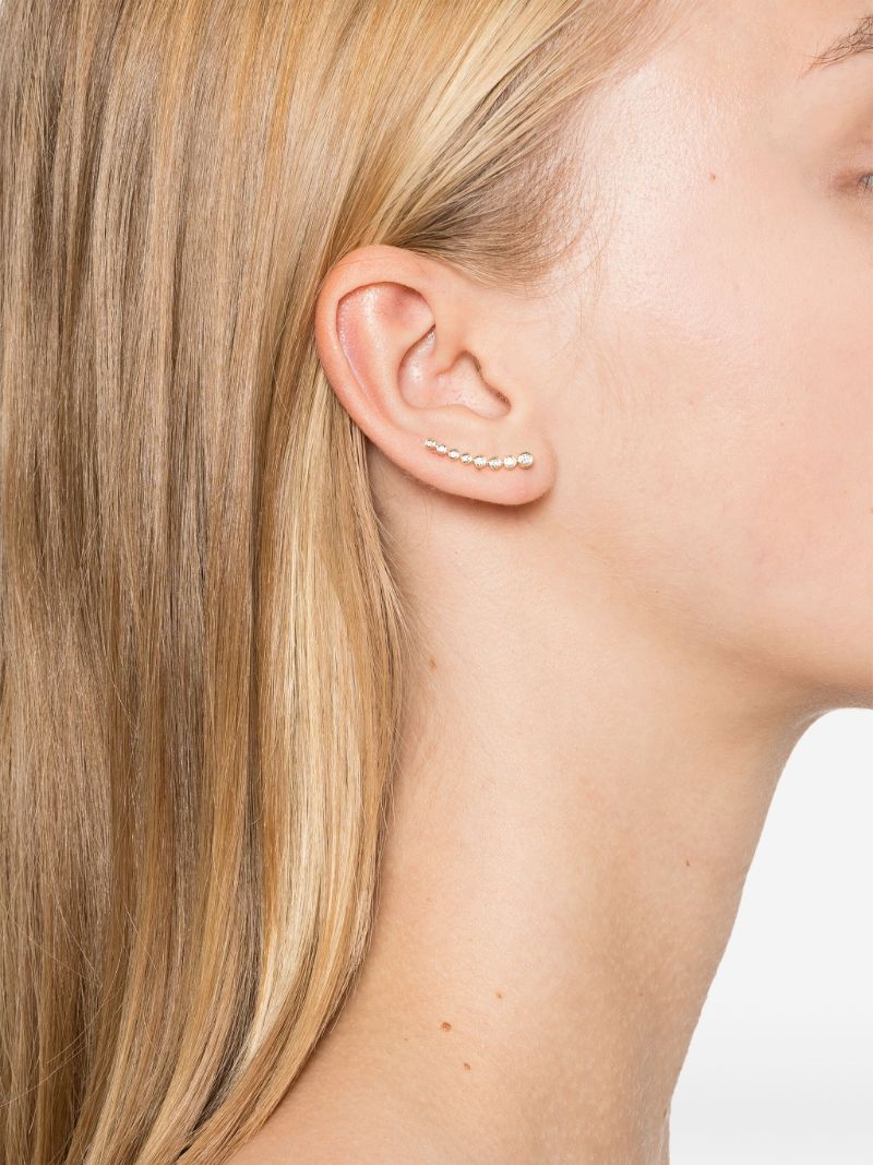 14k Yellow Gold Diamond Earring