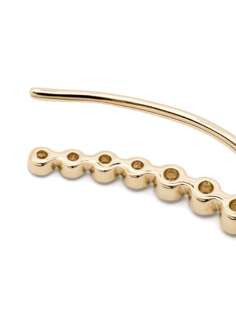 14k Yellow Gold Diamond Earring