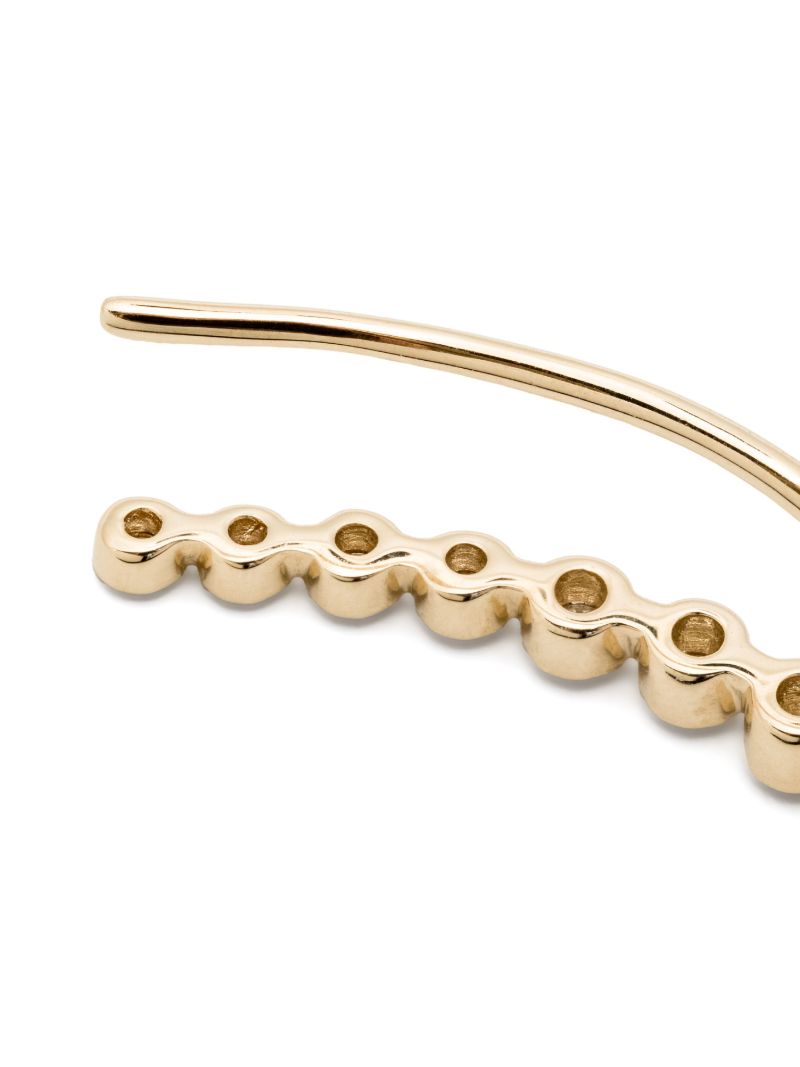 14k Yellow Gold Diamond Earring