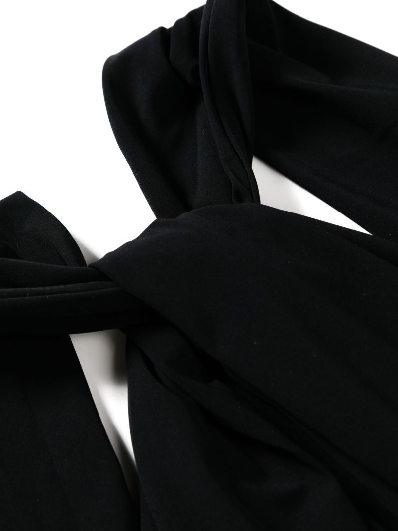Black Ottie Draped Swimsuit