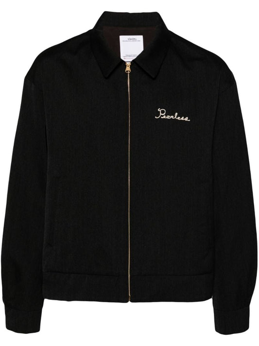 Black Cotton Bomber Jacket