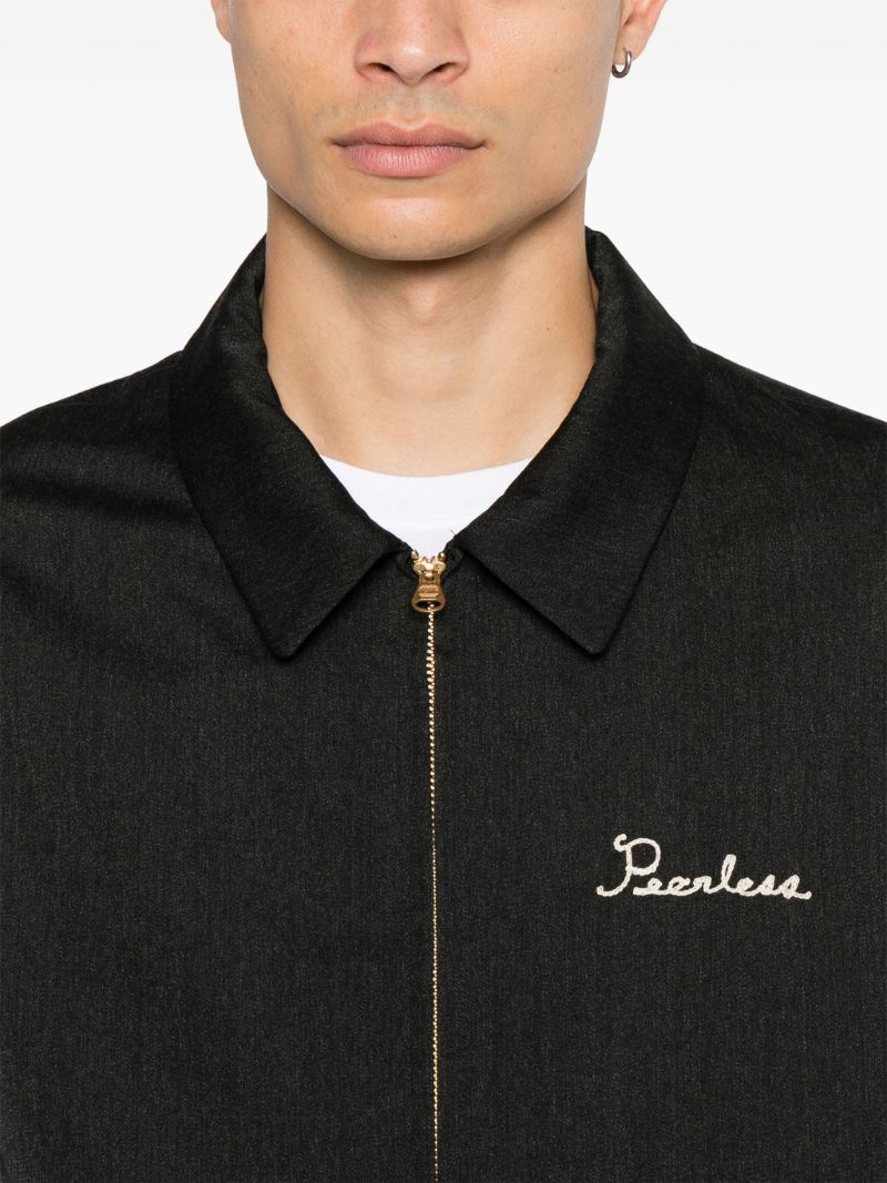Black Cotton Bomber Jacket