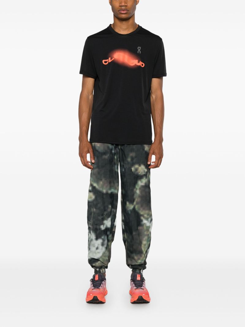 Black Logo Print CleancloudÃ_x0082_Â® T-shirt