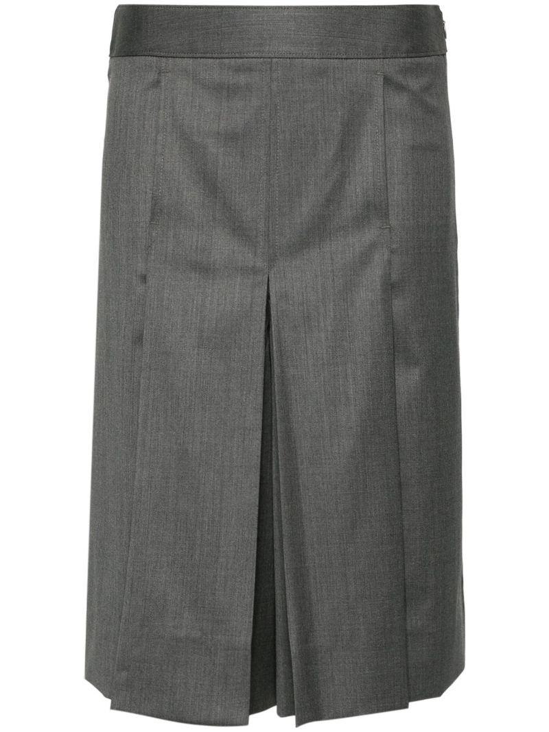 Grey Wide-leg Layered Shorts