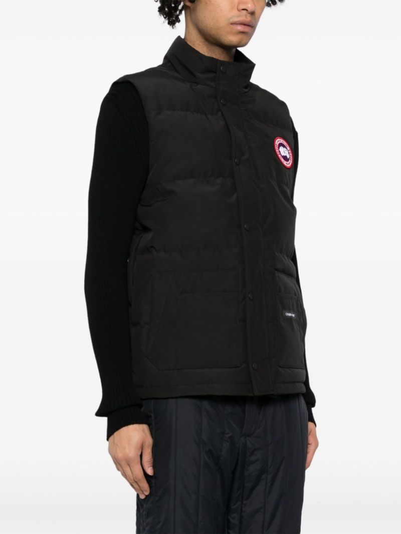 Black Freestyle Crew Down Gilet