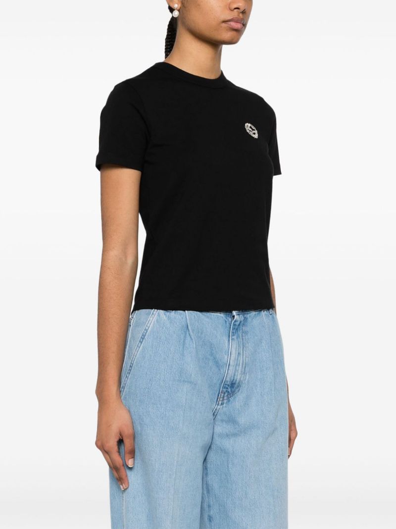 Black Crystal Interlocking G T-shirt