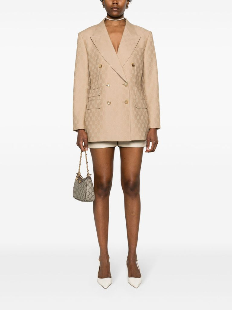 Neutral Wool Gg Blazer