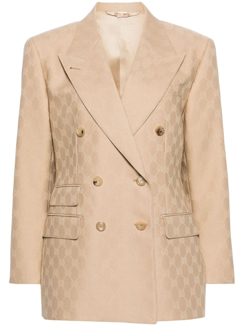 Neutral Wool Gg Blazer