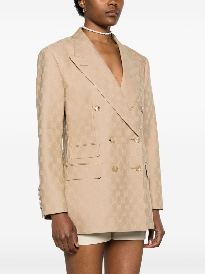 Neutral Wool Gg Blazer