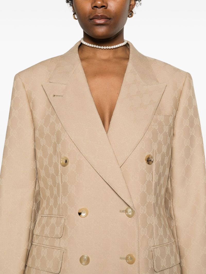Neutral Wool Gg Blazer
