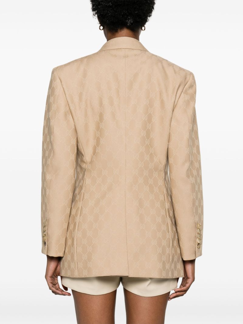 Neutral Wool Gg Blazer