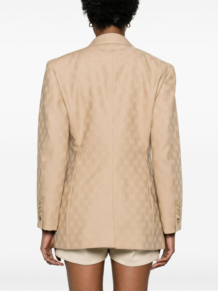 Neutral Wool Gg Blazer