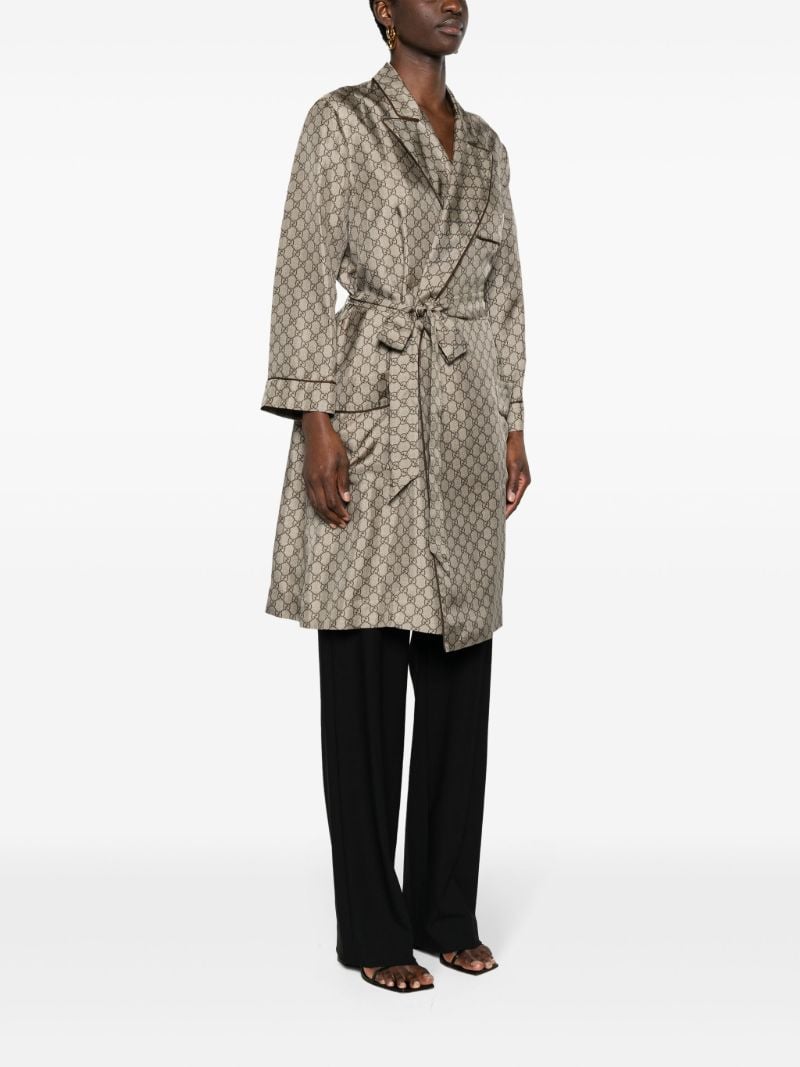 Neutral Gg Supreme Silk Shirt